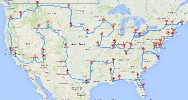Itinerario perfetto per un tour completo degli Stati Uniti