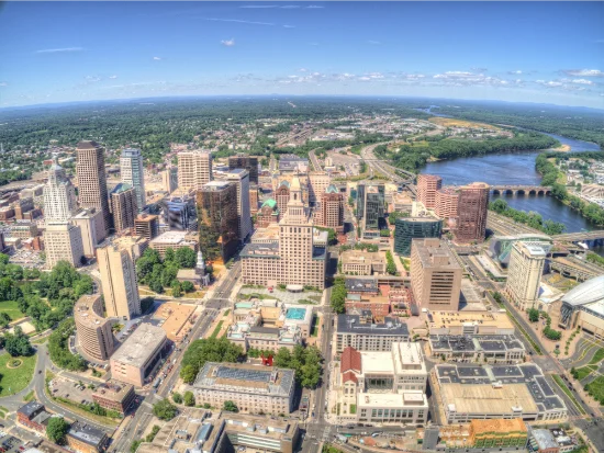 Downtown Hartford, Connecticut, USA